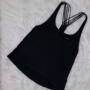 Hollister Black Racer Back Tank Top